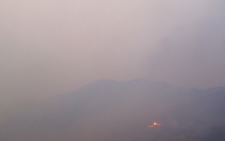 Пожар в горах